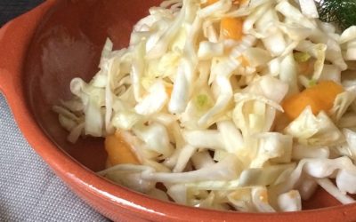 Spitzkohlsalat mit Fenchel und Kaki