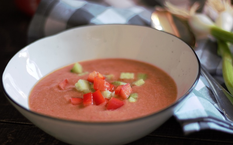 Gazpacho – eiskalte Abkühlung, natürlich linolsäurearm!
